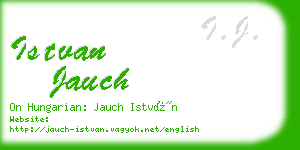 istvan jauch business card